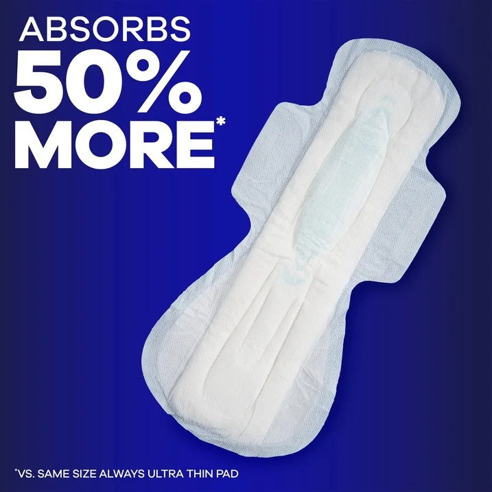 Always Maxi Overnight Pads Size 5 Unscented 52 Count