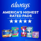 Always Maxi Overnight Pads Size 5 Unscented 52 Count
